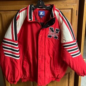 Starter Red and White Jacket with Black Accents